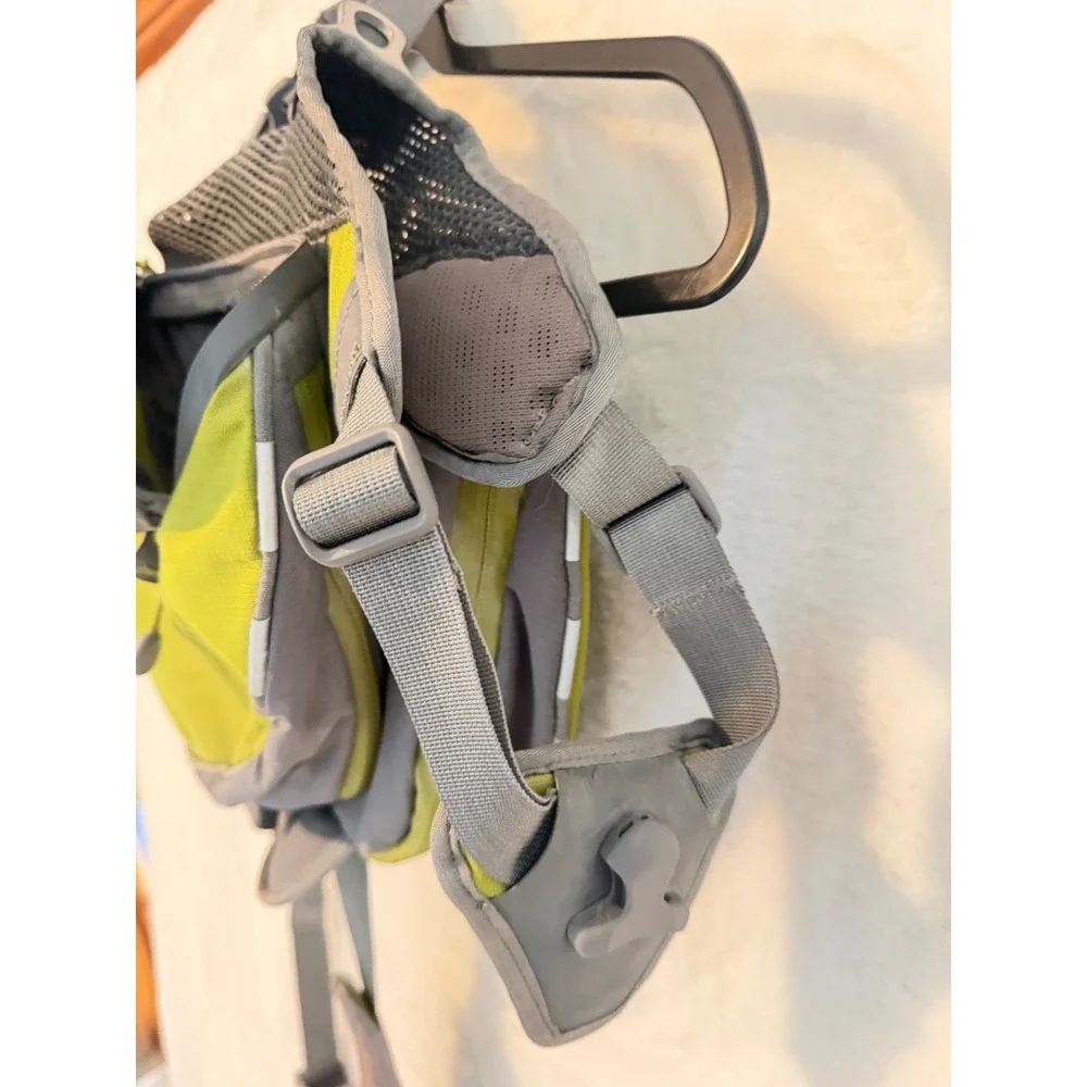 REI Co-op Dog Hiking Pack‎ Harness Saddlebag Lime Green Grey Reflective Medium